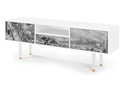 Hot Mueble de TV - 170х59х41 cm - T6 - Departure, Branco Bege