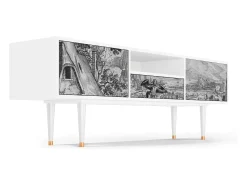 Hot Mueble de TV - 170х59х41 cm - T6 - Departure, Branco Bege