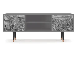 Móvel De Tv| Mueble de TV - 170х69х48 cm - T2 - Departure, Cinza Cinzento
