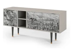 Móvel De Tv| Mueble de TV - 150х69х41 cm - T5 - Departure, Areia Bege
