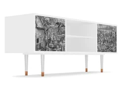 Clearance Mueble de TV - 170х69х48 cm - T2 - Departure, Branco Bege