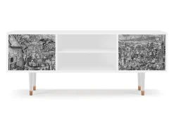 Clearance Mueble de TV - 170х69х48 cm - T2 - Departure, Branco Bege