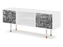 Clearance Mueble de TV - 170х69х48 cm - T2 - Departure, Branco Bege
