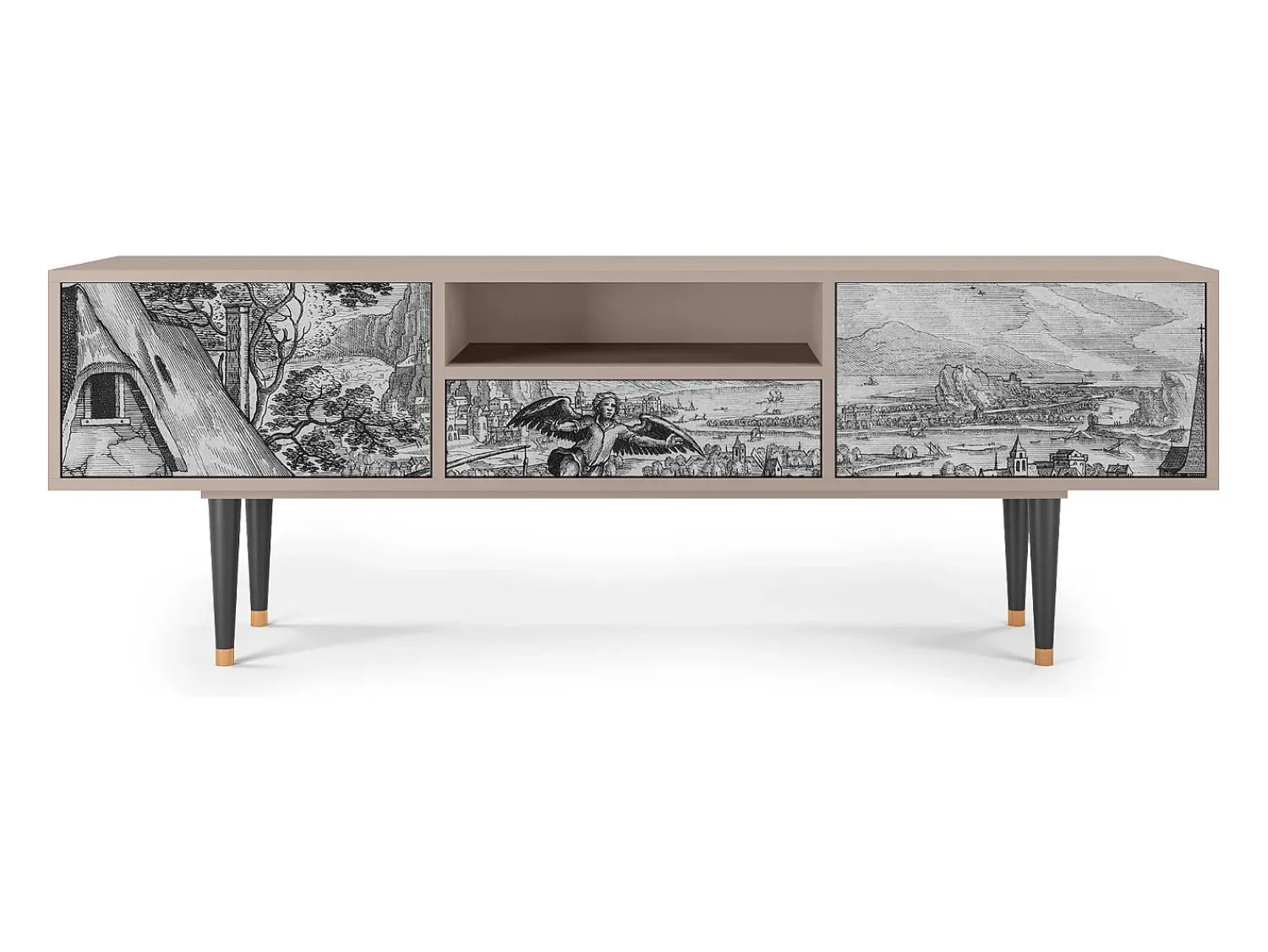 Hot Mueble de TV - 170х59х41 cm - T6 - Departure, Latte Bege