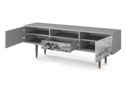 Móvel De Tv* Mueble de TV - 170х59х41 cm - T6 - Departure, Cinza Cinzento
