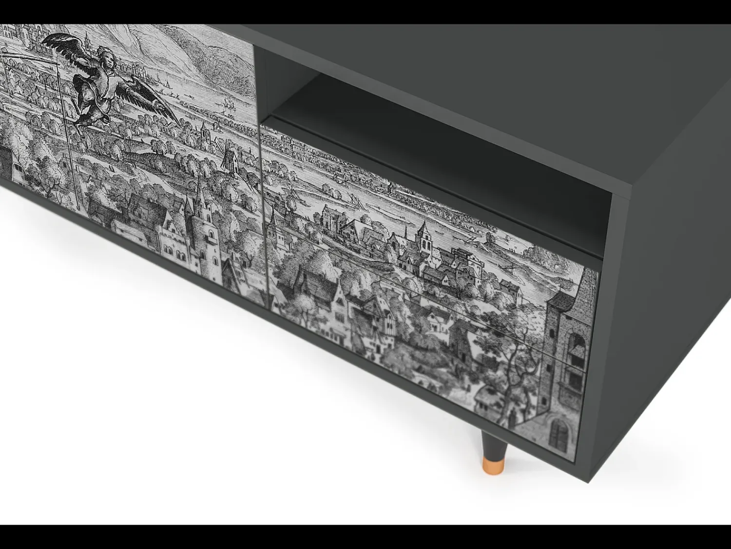 Mueble de TV - 125х56х41 cm - T7 - Departure, Antracite^ Móvel De Tv