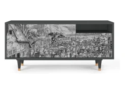 Mueble de TV - 125х56х41 cm - T7 - Departure, Antracite^ Móvel De Tv