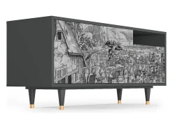 Mueble de TV - 125х56х41 cm - T7 - Departure, Antracite^ Móvel De Tv