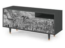 Mueble de TV - 125х56х41 cm - T7 - Departure, Antracite^ Móvel De Tv