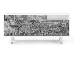 Online Mueble de TV - 125х56х41 cm - T7 - Departure, Branco Bege