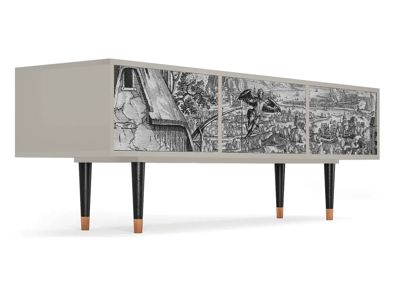 Móvel De Tv* Mueble de TV - 170х59х48 cm - T4 - Departure, Areia Bege