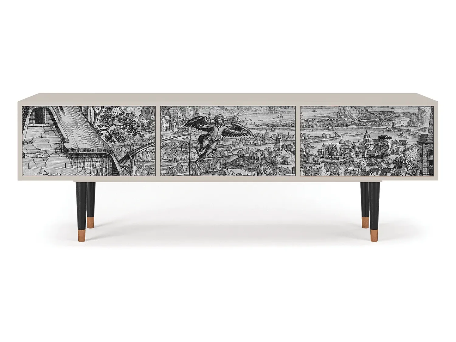 Móvel De Tv* Mueble de TV - 170х59х48 cm - T4 - Departure, Areia Bege