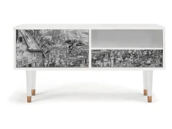 Clearance Mueble de TV - 115х59х48 cm - T3 - Departure, Branco Bege