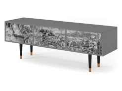 Mueble de TV - 170х59х48 cm - T4 - Departure, Cinza^ Móvel De Tv