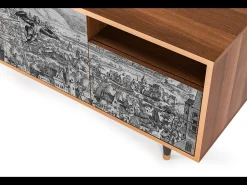 Móvel De Tv* Mueble de TV - 125х56х41 cm - T7 - Departure, Nogueira Castanho
