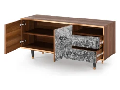 Móvel De Tv* Mueble de TV - 125х56х41 cm - T7 - Departure, Nogueira Castanho
