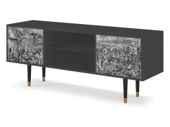 Móvel De Tv| Mueble de TV - 170х69х48 cm - T2 - Departure, Antracite Cinza antracite
