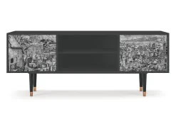 Móvel De Tv| Mueble de TV - 170х69х48 cm - T2 - Departure, Antracite Cinza antracite