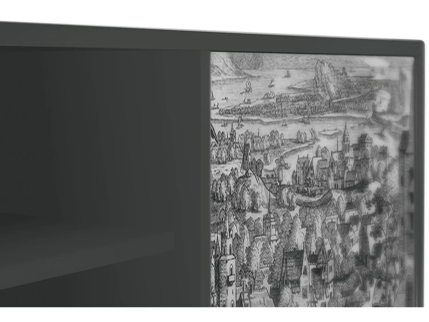 Móvel De Tv| Mueble de TV - 170х69х48 cm - T2 - Departure, Antracite Cinza antracite