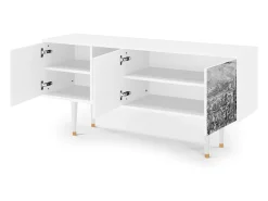 Mueble de TV - 150х69х41 cm - T5 - Departure, Branco^ Móvel De Tv