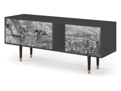 Sale Mueble de TV - 170х69х48 cm - T1 - Departure, Antracite Cinza antracite