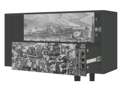 Sale Mueble de TV - 170х69х48 cm - T1 - Departure, Antracite Cinza antracite