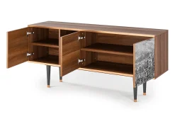 New Mueble de TV - 150х69х41 cm - T5 - Departure, Nogueira Castanho