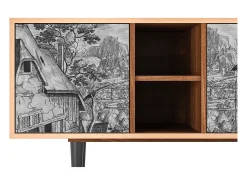 New Mueble de TV - 150х69х41 cm - T5 - Departure, Nogueira Castanho