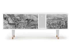 Mueble de TV - 170х69х48 cm - T1 - Departure, Branco^ Móvel De Tv