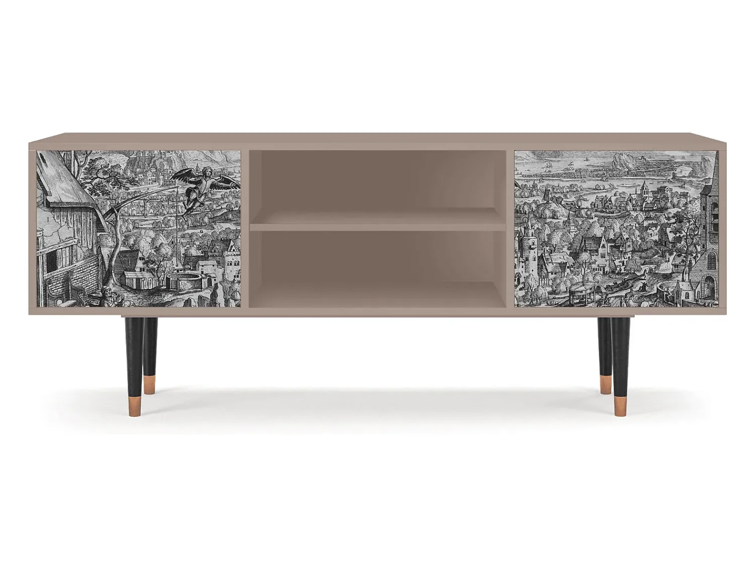 Móvel De Tv| Mueble de TV - 170х69х48 cm - T2 - Departure, Latte Bege