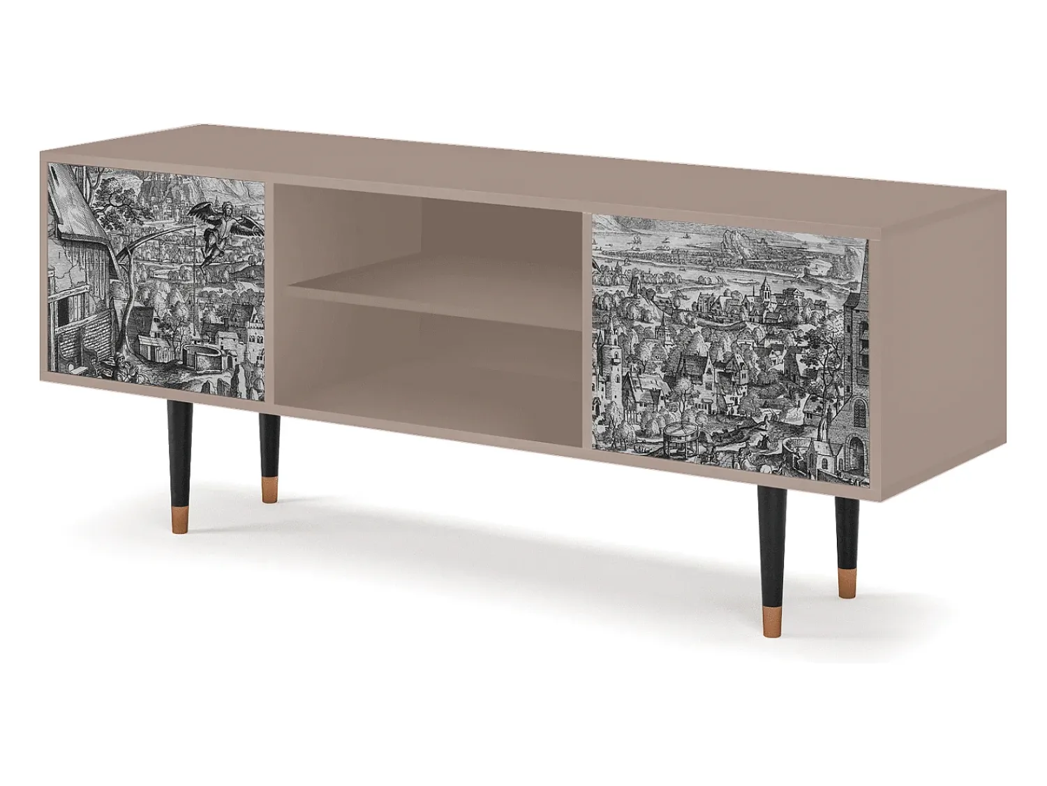 Móvel De Tv| Mueble de TV - 170х69х48 cm - T2 - Departure, Latte Bege