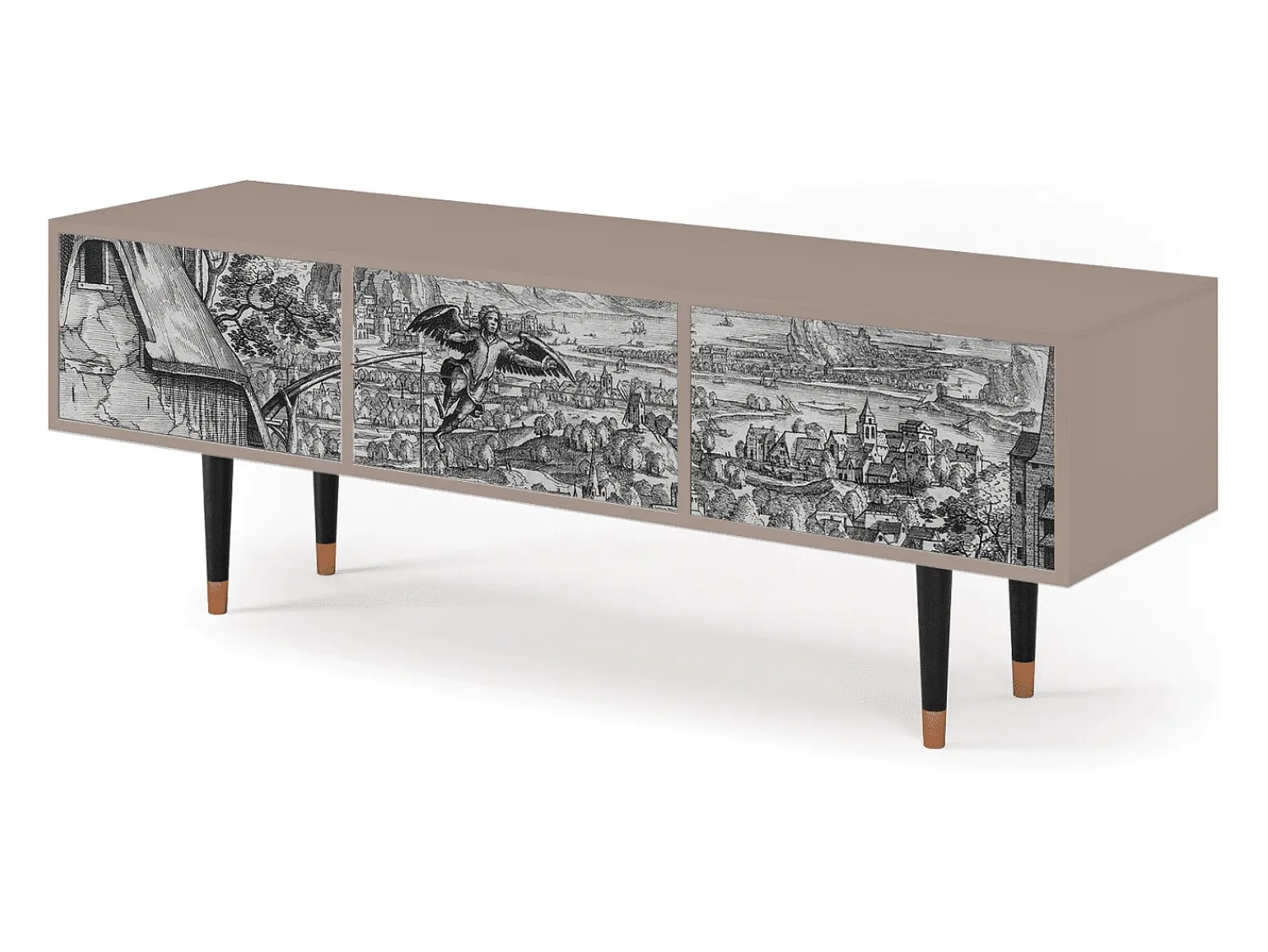Móvel De Tv| Mueble de TV - 170х59х48 cm - T4 - Departure, Latte Bege