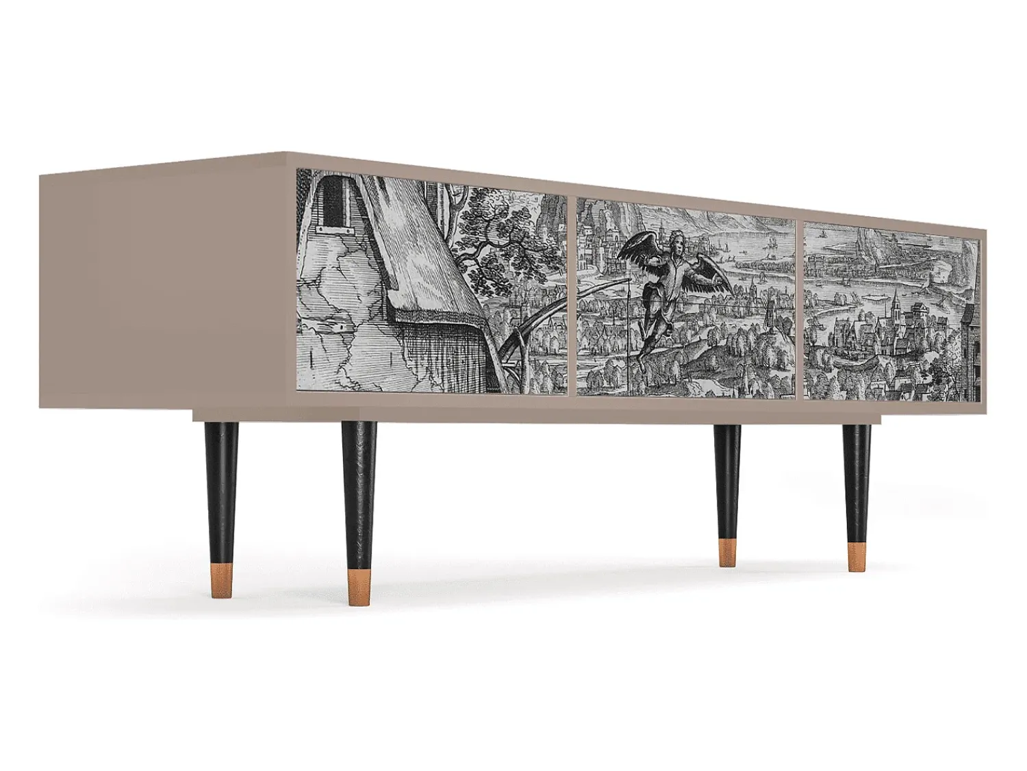 Móvel De Tv| Mueble de TV - 170х59х48 cm - T4 - Departure, Latte Bege
