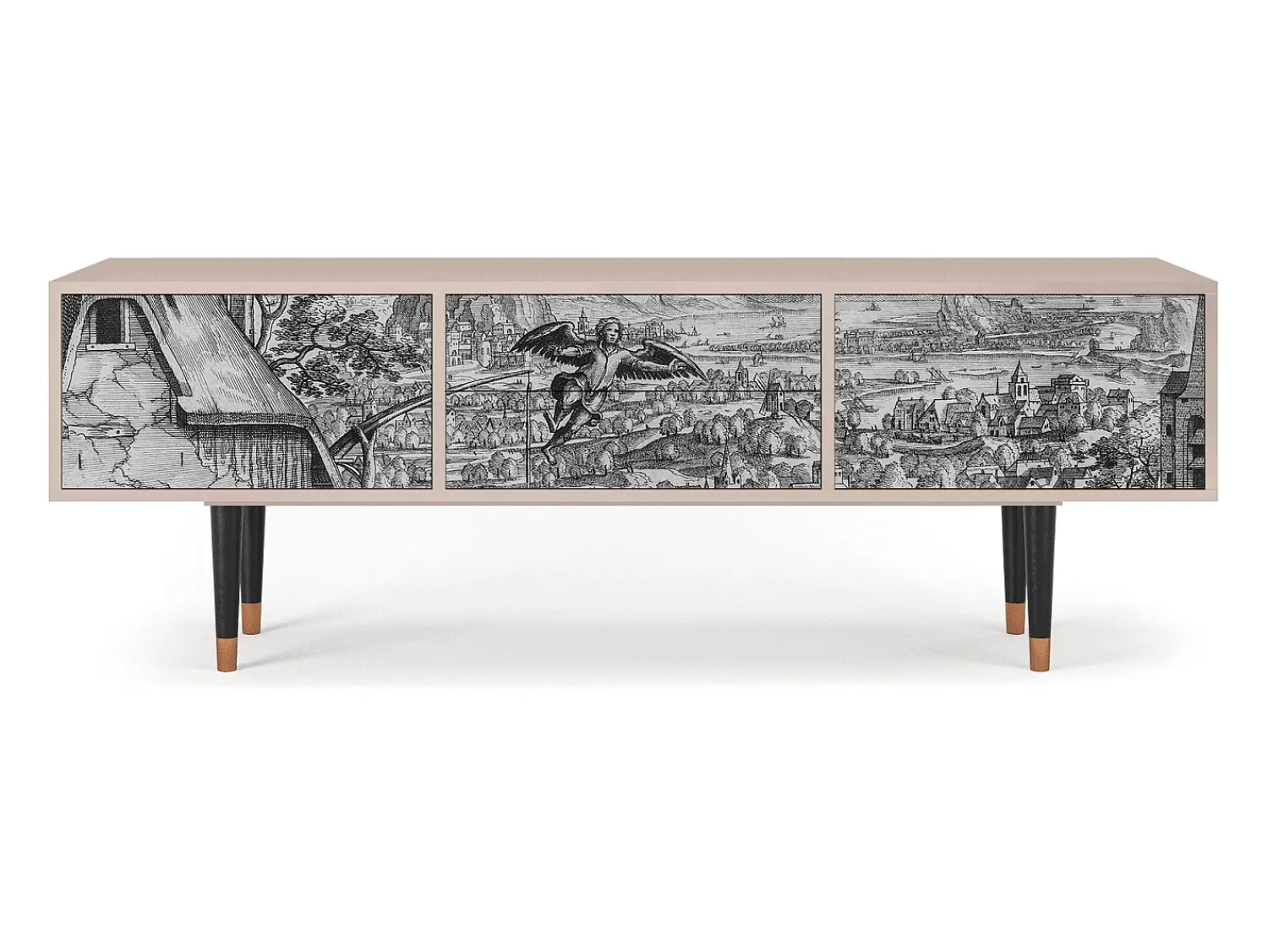 Móvel De Tv| Mueble de TV - 170х59х48 cm - T4 - Departure, Latte Bege