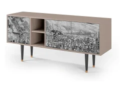 New Mueble de TV - 150х69х41 cm - T5 - Departure, Latte Bege