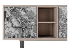 New Mueble de TV - 150х69х41 cm - T5 - Departure, Latte Bege