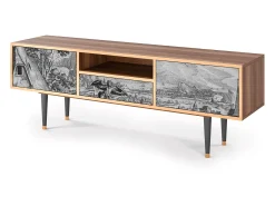 Outlet Mueble de TV - 170х59х41 cm - T6 - Departure, Nogueira Castanho