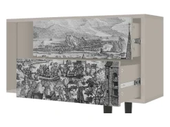 Móvel De Tv| Mueble de TV - 170х69х48 cm - T1 - Departure, Areia Bege