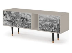 Móvel De Tv| Mueble de TV - 170х69х48 cm - T1 - Departure, Areia Bege