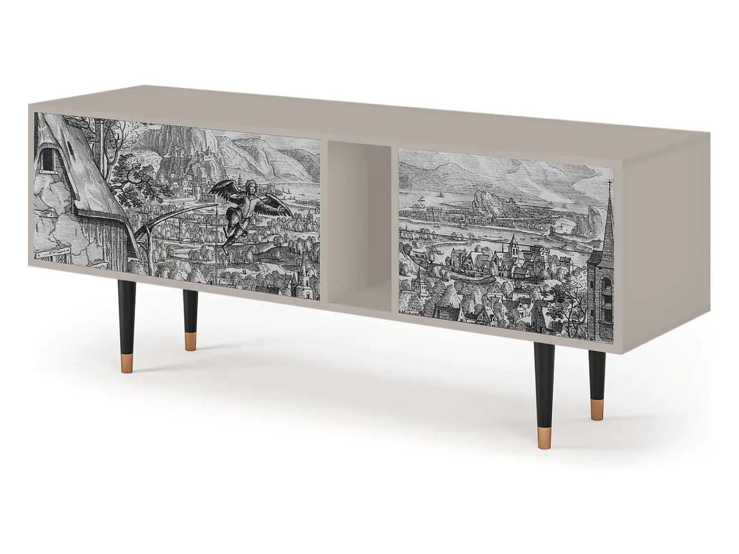 Móvel De Tv| Mueble de TV - 170х69х48 cm - T1 - Departure, Areia Bege