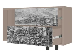 Mueble de TV - 170х69х48 cm - T1 - Departure, Latte Bege