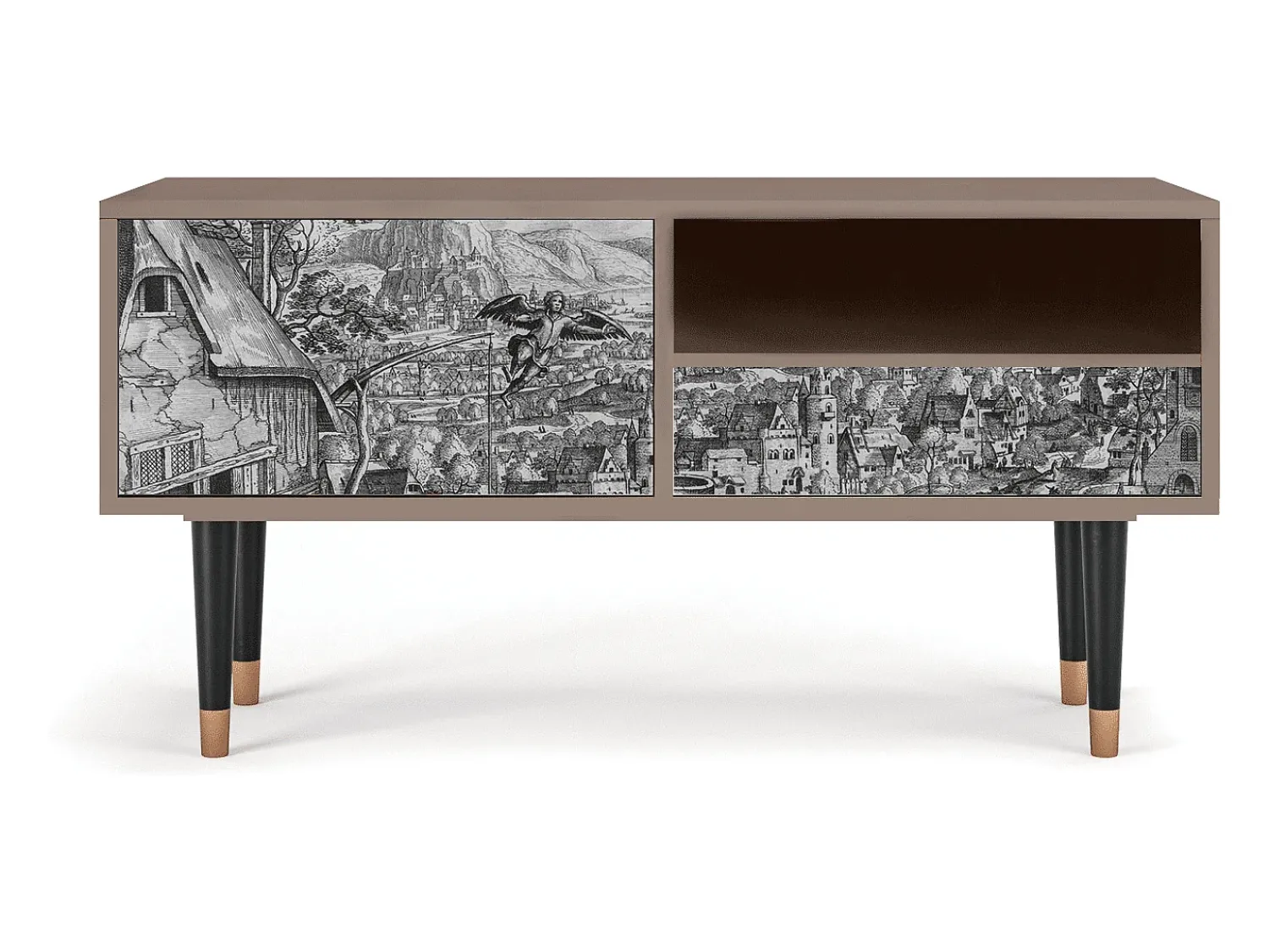 Mueble de TV - 115х59х48 cm - T3 - Departure, Latte^ Móvel De Tv