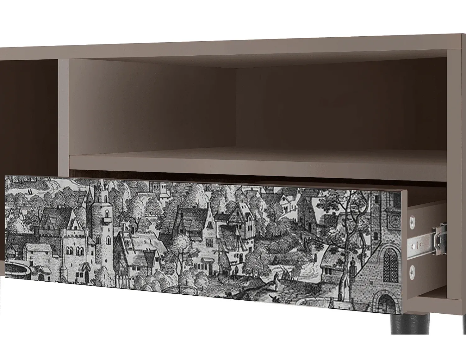 Mueble de TV - 115х59х48 cm - T3 - Departure, Latte^ Móvel De Tv