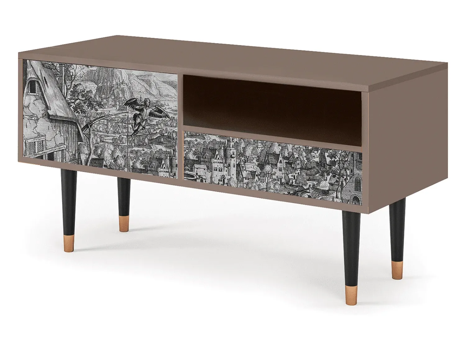 Mueble de TV - 115х59х48 cm - T3 - Departure, Latte^ Móvel De Tv
