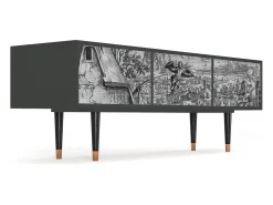 Móvel De Tv| Mueble de TV - 170х59х48 cm - T4 - Departure, Antracite Cinza antracite