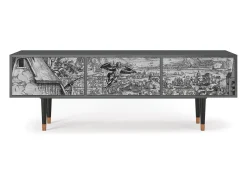 Móvel De Tv| Mueble de TV - 170х59х48 cm - T4 - Departure, Antracite Cinza antracite
