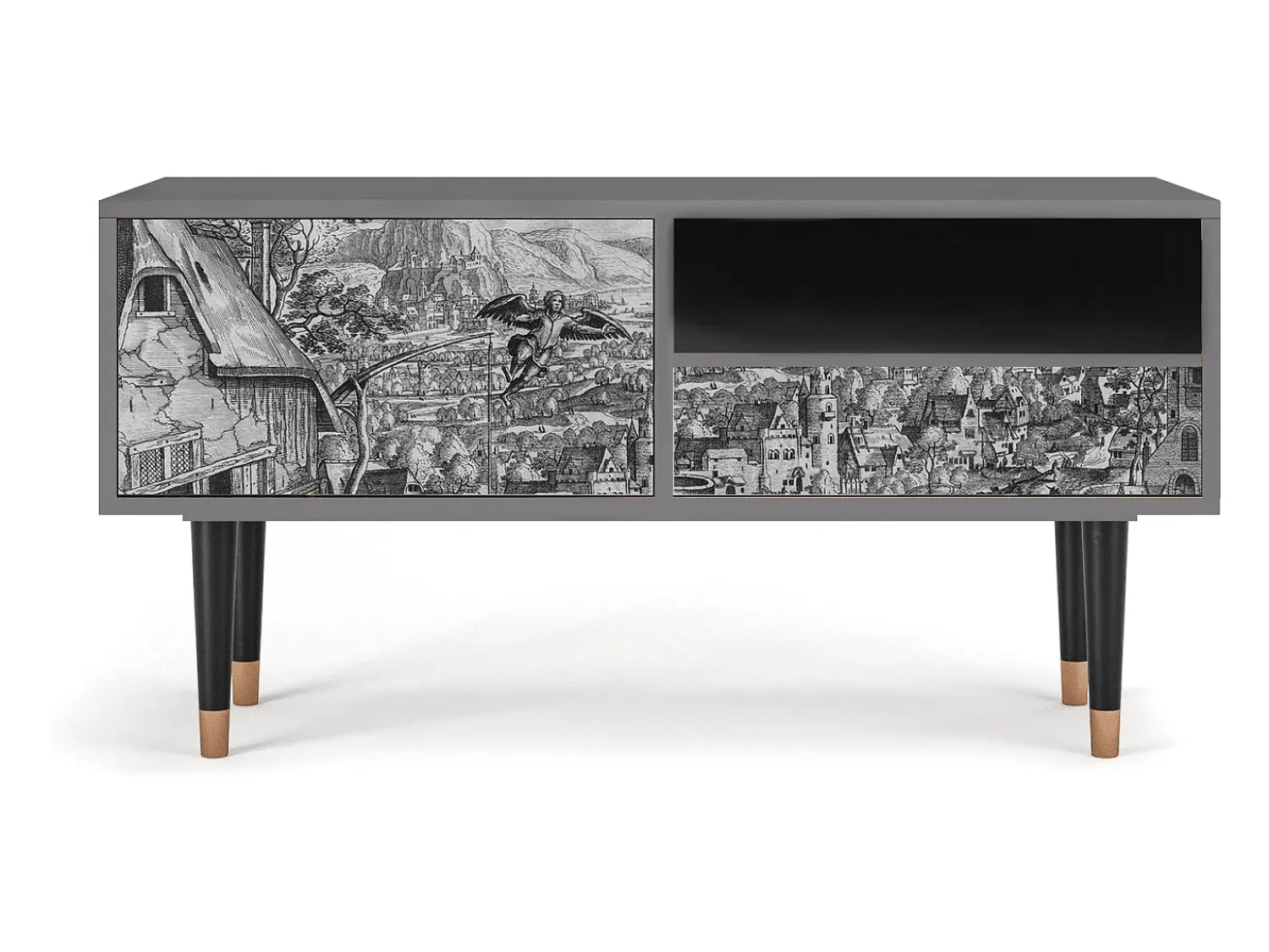 Outlet Mueble de TV - 115х59х48 cm - T3 - Departure, Areia Bege