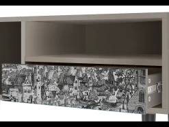 Outlet Mueble de TV - 115х59х48 cm - T3 - Departure, Areia Bege