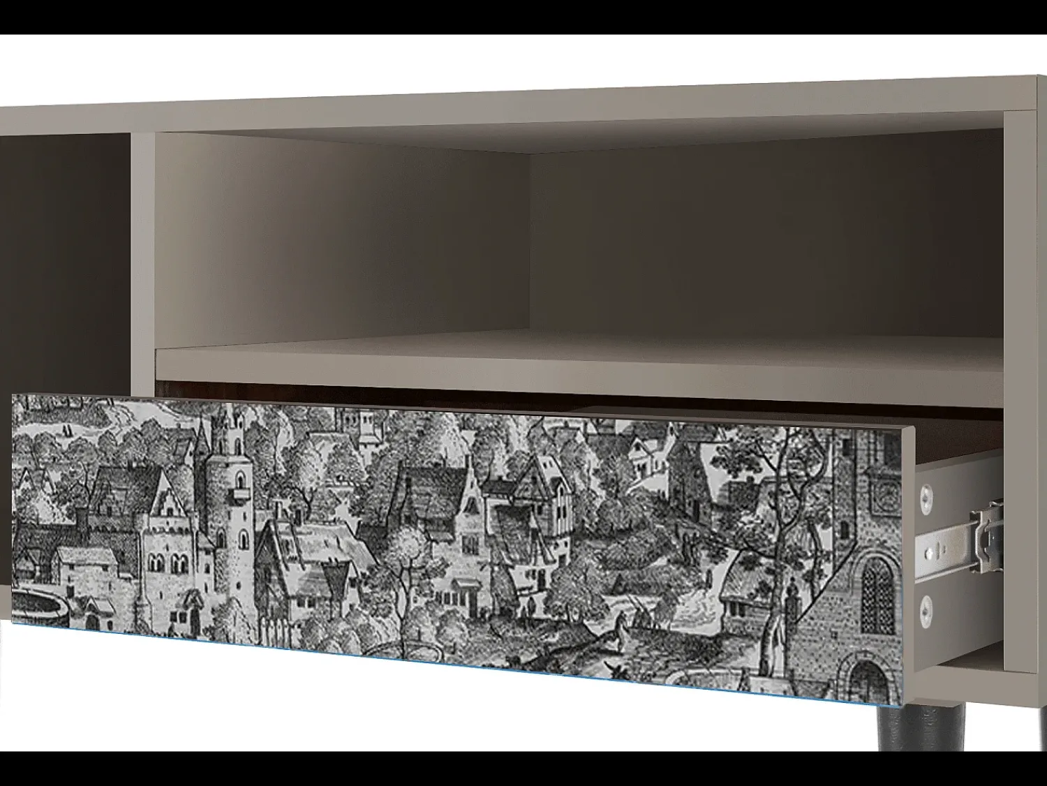 Outlet Mueble de TV - 115х59х48 cm - T3 - Departure, Areia Bege