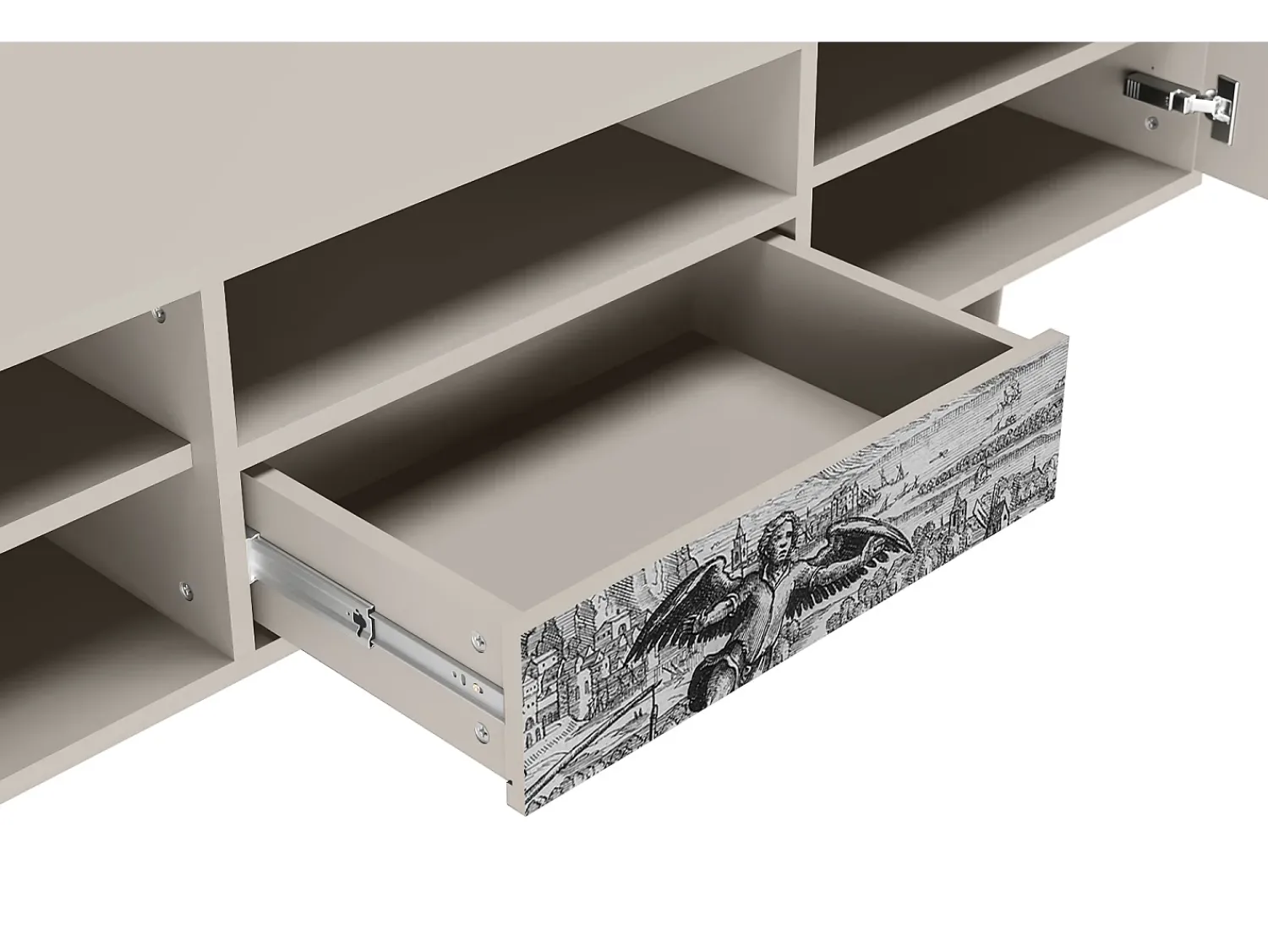 Móvel De Tv* Mueble de TV - 170х59х41 cm - T6 - Departure, Areia Bege